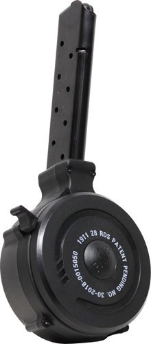 mag191128.jpg IVER JOHNSON MAGAZINE 1911 FS - 45ACP 28RD DRUM BLACK