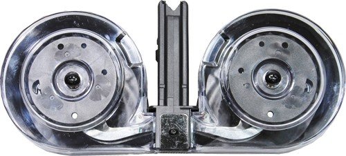 IVER JOHNSON MAGAZINE AR15 - 223 100RD DRUM BLK/CLEAR POLY
