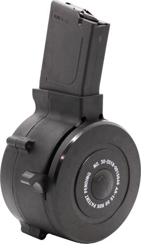 magar1550b.jpg IVER JOHNSON MAGAZINE AR15 - 223 50RD DRUM BLACK POLYMER