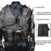 UTG TACTICAL VEST V547 BLACK - LAW ENFORCEMENT