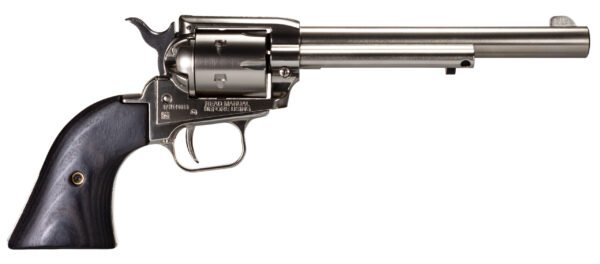 Heritage_RoughRider_RR22NI6 HERITAGE MANUFACTURING 22LR NICKEL 6.5" FS BLK LAM
