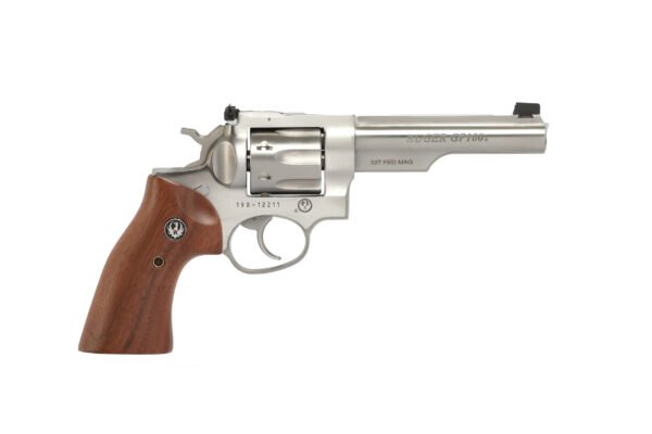 RUGER GP100 357MAG SS 5" HALF LUG