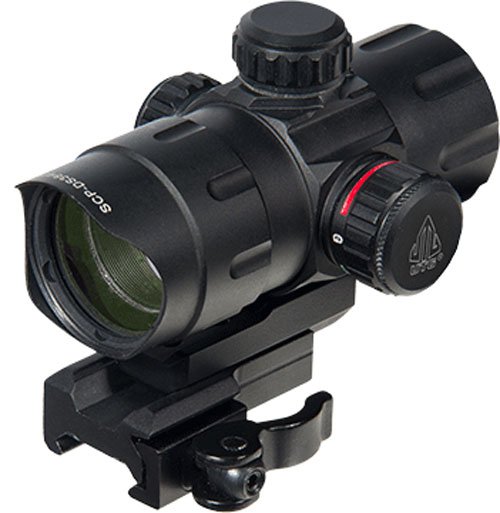scpds3840tdq.jpg UTG RED DOT 4.0 MOA DOT 38MM - T-DOT RED/GRN W/INTEGRAL QD MT