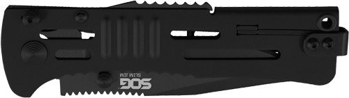 SOG KNIFE SLIM JIM BLACK TINI - BLACK CLIP POINT 3.18" BLADE