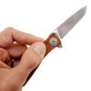 twi17cp_in-hand.jpg SOG KNIFE TWITCH II - SATIN POLISH WOOD HANDLE