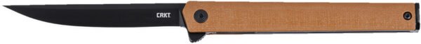 CRK CEO FLIPPER CLIP POINT TAN