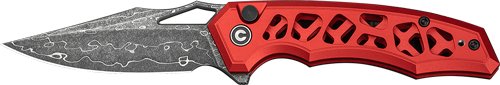 C24039DS1.jpg CIVIVI KNIFE ANAAKI 2.98" - SKELETONIZED RED DAMASCUS