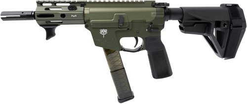 GFX9P4EODG_LEFT.jpg FREEDOM ORDNANCE FX9 ELITE - PISTOL 4.5" 31RD SBA5 BRACE