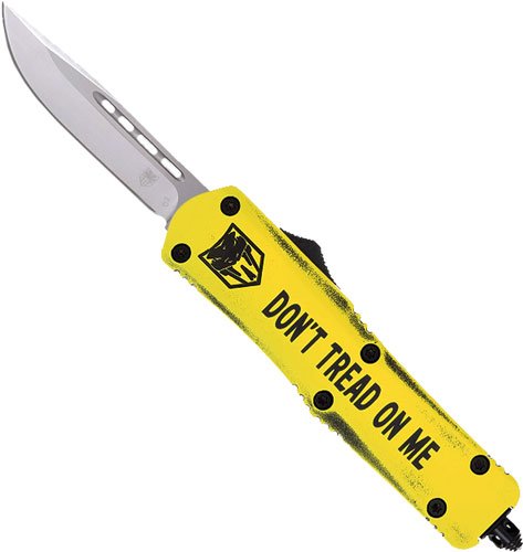MDTOMFS3DNS_1.jpg COBRATEC MEDIUM FS3 OTF DON'T - TREAD ON ME 3" DROP POINT