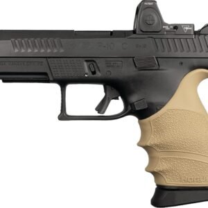 https3A2F2Fmedia.chattanoogashooting.com2Fimages2Fproduct2FHA178132FHA17813.jpg Hogue HandAll Beavertail Grip Sleeve CZ P-10 Compact 9mm - FDE