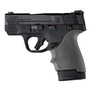 https3A2F2Fmedia.chattanoogashooting.com2Fimages2Fproduct2FHA184122FHA18412-1.jpg Hogue HandAll Beaver Tail Handgun Grip Sleeve S&W M&P 9 Shield Plus Slate Grey