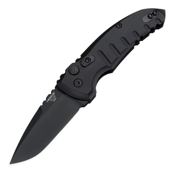 https3A2F2Fmedia.chattanoogashooting.com2Fimages2Fproduct2FJN241162FJN24116_1.jpg Hogue A01-Microswitch Automatic Folder Knife 2-3/4" Drop Point Blade Black