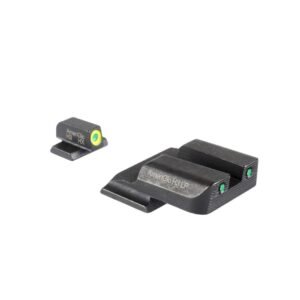 https3A2F2Fmedia.chattanoogashooting.com2Fimages2Fproduct2FKQSW8192FKQSW819-1.jpg Ameriglo Trooper Tritium Handgun Sight Set for S&W M&P (Excludes .22/.380/Shield/EZ/Pro) Green Rear Green with LumiGreen Front