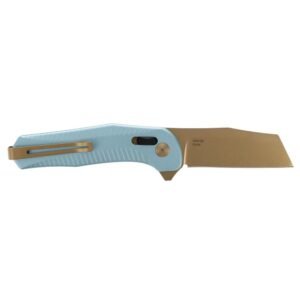 https3A2F2Fmedia.chattanoogashooting.com2Fimages2Fproduct2FSGSOG120202432FSGSOG12020243-1.jpg SOG Knives Diverge XR Folding Knife 3" Sheepsfoot Blade Gold and Light Blue Blister Pack