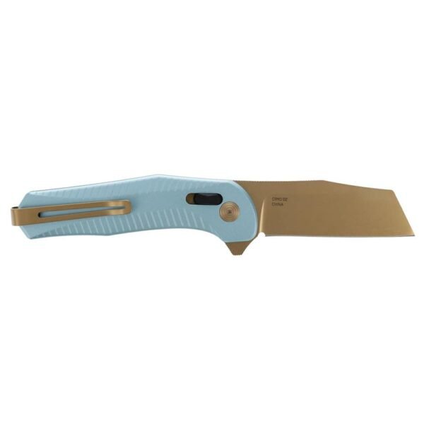 https3A2F2Fmedia.chattanoogashooting.com2Fimages2Fproduct2FSGSOG120202432FSGSOG12020243-1.jpg SOG Knives Diverge XR Folding Knife 3" Sheepsfoot Blade Gold and Light Blue Blister Pack