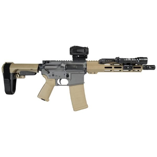 Shark Coast Tumbleweed AR Pistol Bundle 5.56mm 30rd Magazine 10.5'' Threaded Barrel Vortex Sparc Red Dot Streamlight ProTac SBA3 Brace