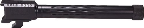 FAXON SIG P320 FULLSIZE 9MM - FLAME FLUTE THREADED BLK
