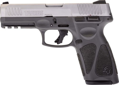 G1G3B949G_LEFT.jpg TAURUS G3 9MM 17-SHOT 3-DOT - ADJ. GREY/SS POLYMER