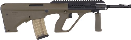 GAUGM2GRNEXT.jpg STEYR AUG A3 M2 5.56/223 - 16" 30RD GREEN W/EXT RAIL