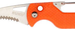 RUK0194BZCS_1.jpg RUKO SPRING ASSIST FOLDER - 1.75" RESCUE KNIFE ORANGE