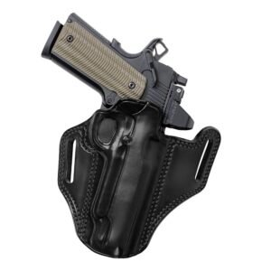 https3A2F2Fmedia.chattanoogashooting.com2Fimages2Fproduct2FGECM2212RB2FGECM2B-1.jpg Galco Combat Master 2.0 Belt Holster for 5" 1911 With or Without Red Dot Black RH