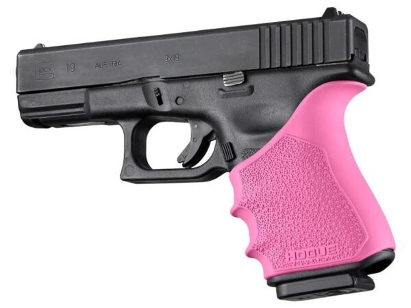 https3A2F2Fmedia.chattanoogashooting.com2Fimages2Fproduct2FHA170472FHA17047.jpg Hogue HandAll Beavertail Grip Sleeve Glock 19 23 32 38 Gen 3-4 Pink