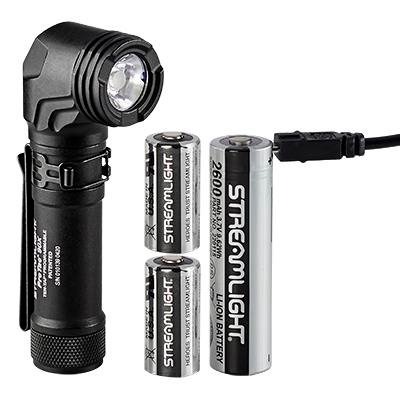 Stacked from 2 images. Method=B (R=8,S=4) Streamlight Protac 90 X USB/Protac 90 X Black with Two CR123A Lithium Batteries and Holster 1000 Lumens