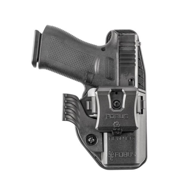 https3A2F2Fmedia.chattanoogashooting.com2Fimages2Fproduct2FXGAPN43XJPWG2FXGAPN43XJPWG-1.jpg Fobus Handgun Holster OWB Paddle IWB Clip Wing & Sweatguard Appendix for Glock 43/43x/43x MOS with SAS Black Ambi