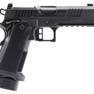 https3A2F2Fmedia.server.theshootingwarehouse.com2Flarge2F193027.jpg Alpha Foxtrot AF1911-Romulus MOS Adapter Handgun 9mm Luger 17(1) & 20rd(1) Magazines 4.25" Comp Threaded Barrel DLC Black