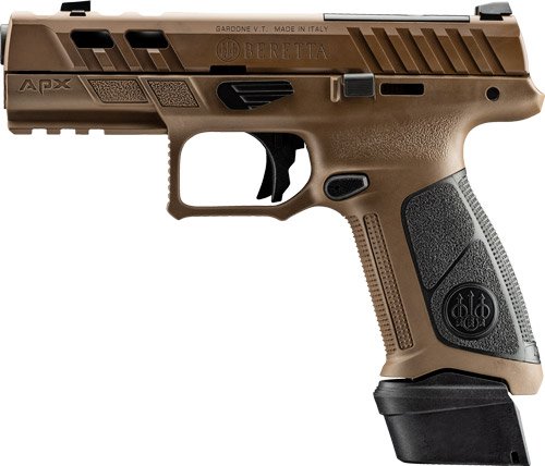 BERETTA APX A1 FS PORTED 9MM - 4.25" 17 & 21RD FDE
