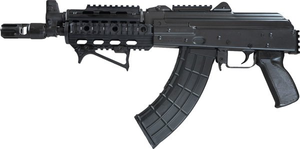 GZP92762PATM_LEFT_2.jpg ZASTAVA ZPAP92 PISTOL 7.62X39 - W/NIGHT BREAK QUAD RAIL BLACK