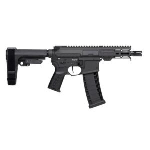 https3A2F2Fmedia.chattanoogashooting.com2Fimages2Fproduct2FCA94AD90FAB2FCA94AD90FAB1.jpg CMMG Banshee MK4 Fixed Ejector Handgun 9mm Luger 30rd Magazine 5'' Barrel RipBrace Armor Black