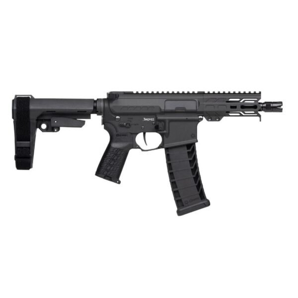 https3A2F2Fmedia.chattanoogashooting.com2Fimages2Fproduct2FCA94AD90FAB2FCA94AD90FAB1.jpg CMMG Banshee MK4 Fixed Ejector Handgun 9mm Luger 30rd Magazine 5'' Barrel RipBrace Armor Black
