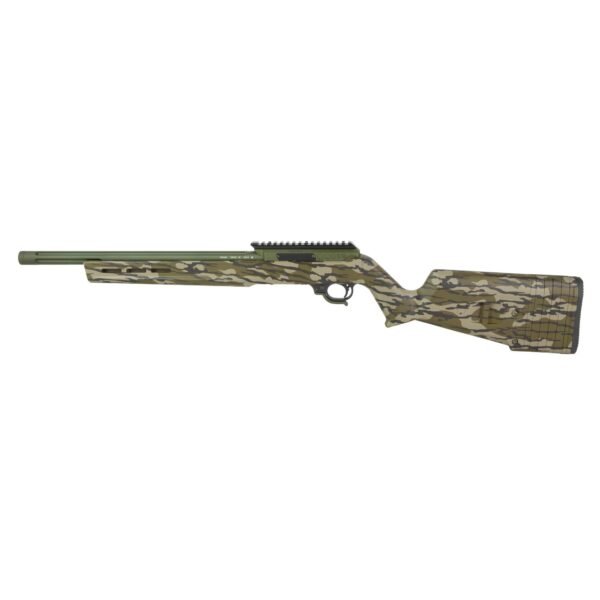 https3A2F2Fmedia.chattanoogashooting.com2Fimages2Fproduct2FTBATE2MODBMMOB2FTBATE2MODBMMOB2.jpg TacSol Hunter Rifle .22 LR 10rd Magazine 16.5" Threaded OD Green Barrel BX Trigger Mossy Oak Bottomland Stock